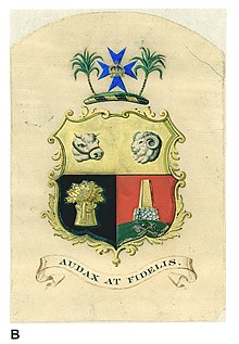 Coat of Arms of Queensland, 1893 Ammorial Ensign of Queensland - Coat of Arms 1893.jpg