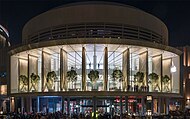 An exterior view of the mall, taken from The Dubai Fountain