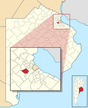 Муниципалитет Мерло на карте