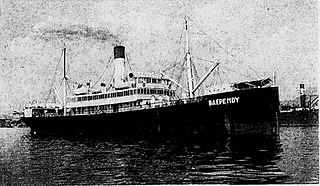 Brazilian cargo ship <i>Baependi</i> Brazilian cargo ship sunk during WWII