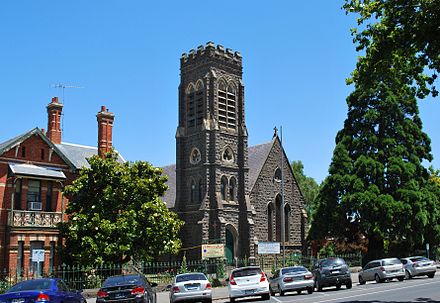 St Peter's Anglican Church, which represents the second most common religious affiliation in Ballarat