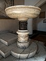 Baptismal font in the north aisle of the Church of Holy Trinity, Chelsea, built 1888-90. [66]