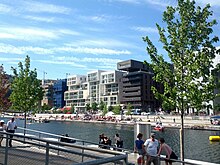 Le bassin nautique de la Confluence, ouvert en 2010.