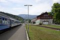 * Nomination The train stations Bayerisch Eisenstein (Germany) and Železná Ruda-Alžbětín (Czech Republic). --High Contrast 13:34, 24 August 2013 (UTC) * Promotion Good quality. --JLPC 13:39, 24 August 2013 (UTC)