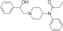 Chemische Struktur von β-Hydroxyfentanyl.