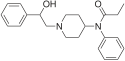 β-hidroksifentanilin kimyasal yapısı.