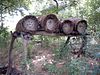 Traditional beehives producing the 'Miel du Gourma'