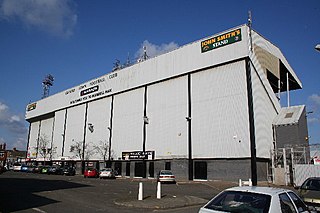 Blundell Park Football ground in Cleethorpes, North East Lincolnshire, England and home to Grimsby Town Football Club