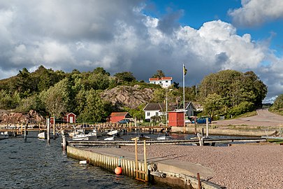 Boat club and harbor in Vrångebäck