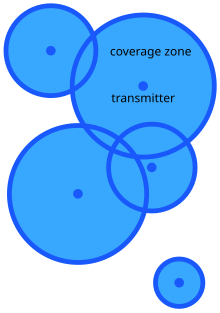 A Boolean model as a coverage model in a wireless network BooleanCellCoverage.svg
