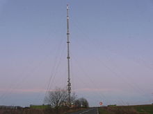 foto van de mast van de Bouvigny zender