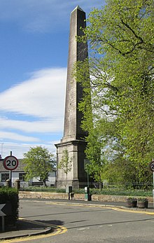 The 31-metre-high (101 ft 8 in) Buchanan Monument in Killearn commemorates his nearby birthplace.