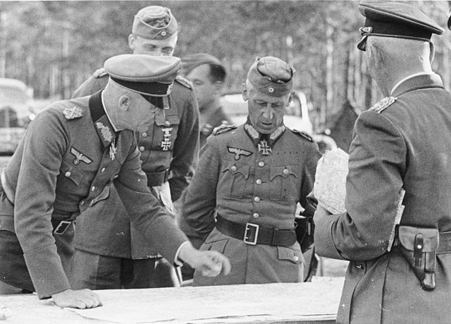 Hermann Hoth with Bock (left) in Russia during Operation Barbarossa, 1941.