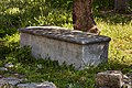 Remains of a burial monument at Kerameikos Cemetery, 4th? cent. B.C. Athens.