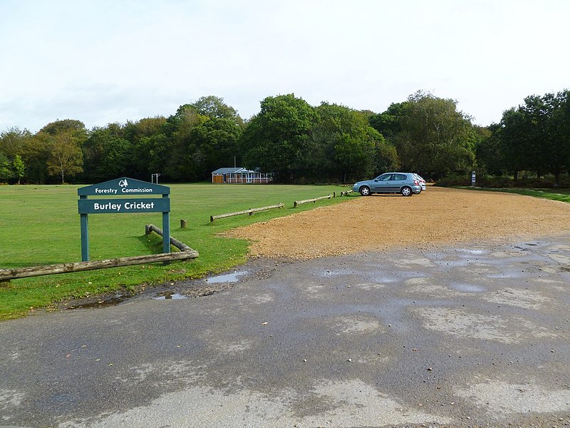 File:Burley Cricket Car Park (geograph 2635203).jpg