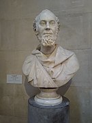 A bust by James Milo Griffith displayed at National Museum Cardiff