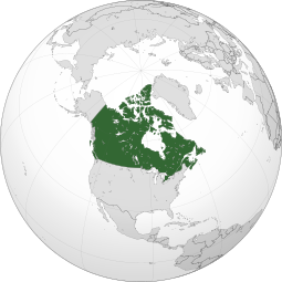 Localização do Canadá