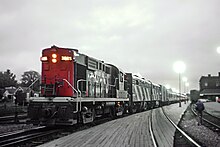 The Scotian, at Truro station on September 6, 1970 CN RS18 3625 with Train11, The Scotian, at Truro, Nova Scotia on September 6, 1970 (26990687602).jpg