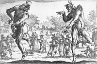 Жак Калло. «Два театральні персонажі», 1616