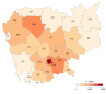 Population per province in 2019 (000s)