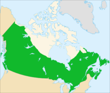 Map of tree line in Canada Canada tree line map.png