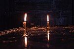 Миниатюра для Файл:Candles in the Vahanavank monastery near Kapan.jpg