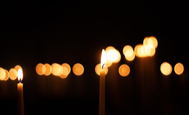 Candles in a Basilica in Marseille