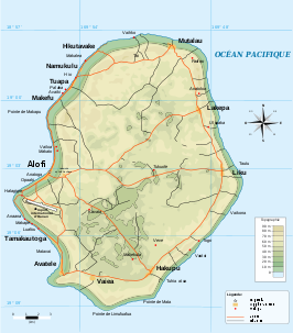 Kaart van Niue