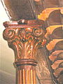 Cast iron corinthian stantions used to support the gallery %3F1880 at the Plough Lane Chapel, Lion Street, Brecon.jpg