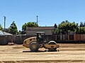 * Nomeamento A Caterpillar CS56B steamroller running across a dirt lot at a job site in Campbell, California. --Grendelkhan 09:29, 2 May 2024 (UTC) * Revisión Color balance seems a little off, combined with backlighting --Acroterion 02:17, 3 May 2024 (UTC)