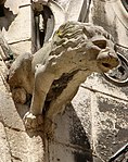 Gargoyle in form of a lion, Cathedral Saint-Etienne de Meaux, France