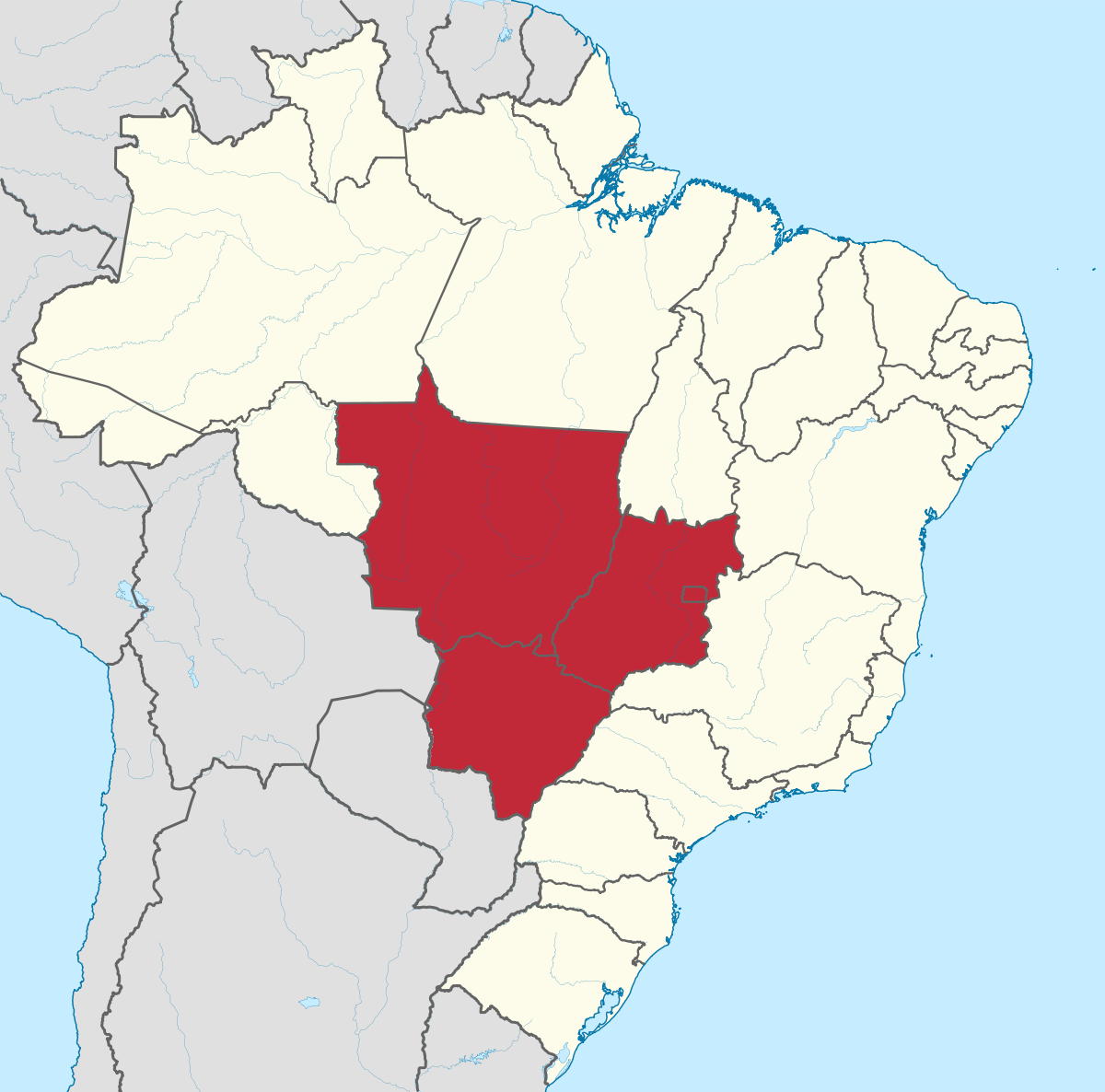 File:Regions and states of Brazil.png - Wikimedia Commons