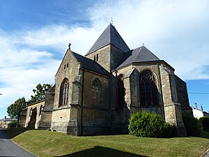 Charbogne (Ardennes) église Saint-Rémi, chevet.JPG