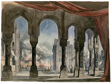 ไฟล์:Charles-Antoine Cambon - Set design for Act V, Scene 2 of Fromental Halévy's La reine de Chypre.jpg