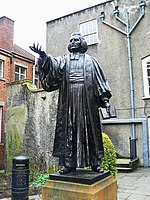 Statue of Charles Wesley in Bristol