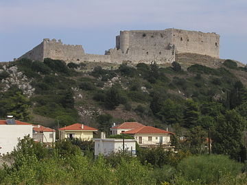 Замок Клермон в окрестностях Килини, построенный в начале XIII века князем Жоффруа I де Виллардуэном
