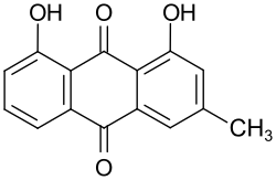 Strukturformel von Chrysophanol