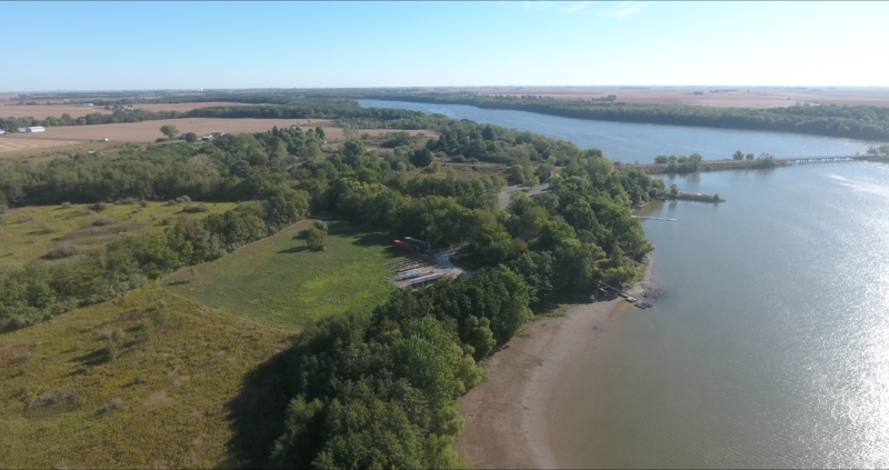 File:Clinton Lake Rowing Center Drone Shot.png