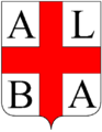 Croce accompagnata da quattro lettere (Alba