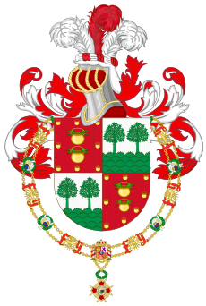 Coat of Arms of Luis Herrera Campíns (Order of Isabella the Catholic).svg