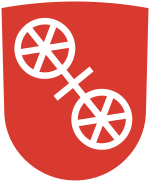 Version from 2008 Coat of arms of Mainz-2008 new.svg
