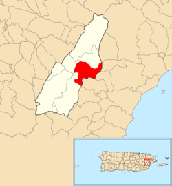 Collores, Las Piedras, Puerto Rico locator map.png