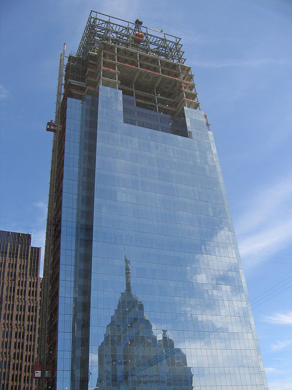 Comcast Center under construction, 2007