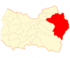 Map o Machalí commune in the O'Higgins Region
