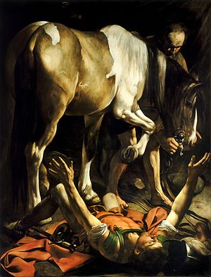 Conversion on the Way to Damascus-Caravaggio (c.1600-1).jpg