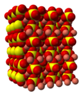 Kristalna struktura brezvodnega bakrovega(II) sulfata