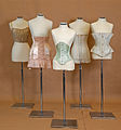 Group of five corsets, late 19th and early 20th century; Peloponnesian Folklore Foundation.