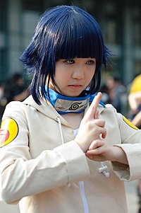 Il cosplay di Hinata Hyuga.