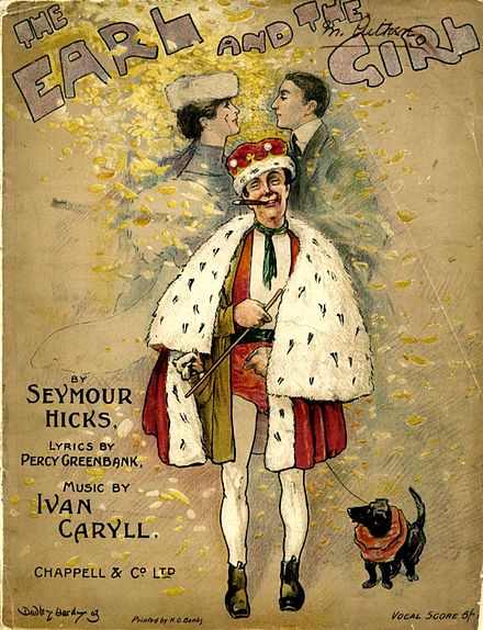 Cover of Vocal Score of Seymour Hicks' The Earl and the Girl