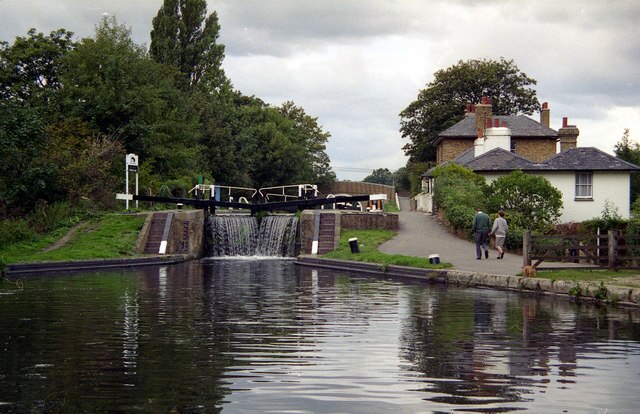 Cowley Lock, one of the two conservation areas in Cowley